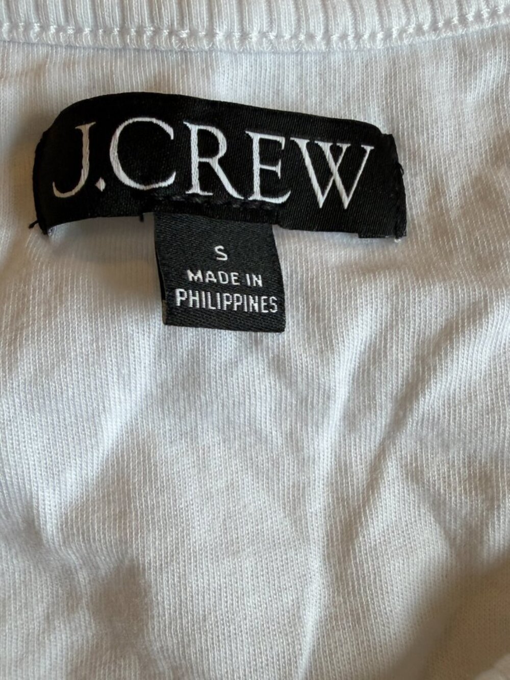 J. Crew Vintage rib shelf-bra tank top • size small • white • BQ897 - Picture 2 of 8